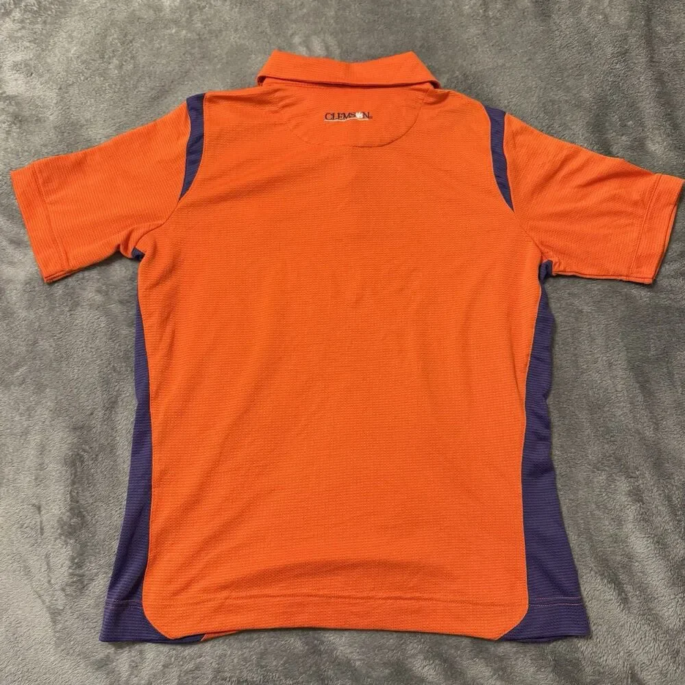 Nike Women’s‎ Polo Clemson Tigers Orange And Purple Authentic Sz M Nike Fit